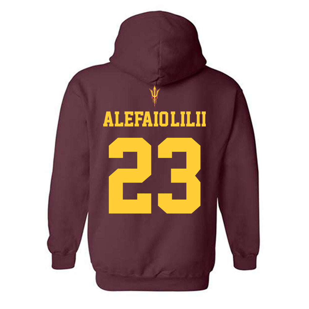 Arizona State - NCAA Football : Benjamin Alefaio-Lilii - Generic Shersey Hooded Sweatshirt-1