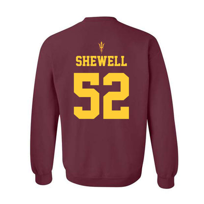 Arizona State - NCAA Football : Ian Shewell - Generic Shersey Crewneck Sweatshirt-1