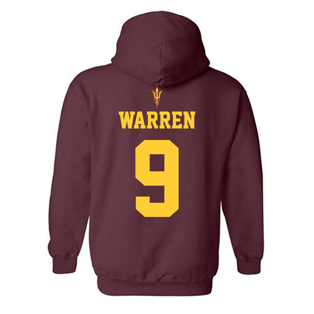 Arizona State - NCAA Football : Montana Warren - Generic Shersey Hooded Sweatshirt-1