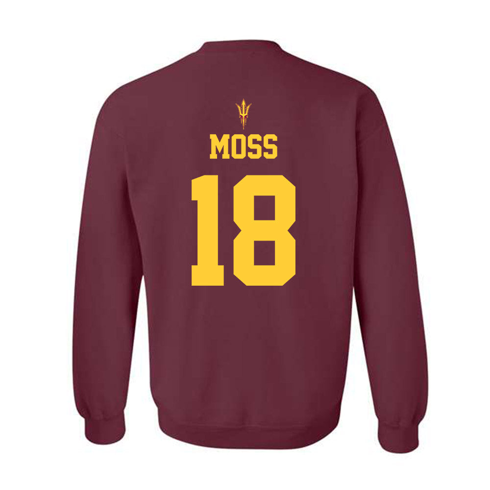 Arizona State - NCAA Football : Jalen Moss - Generic Shersey Crewneck Sweatshirt-1