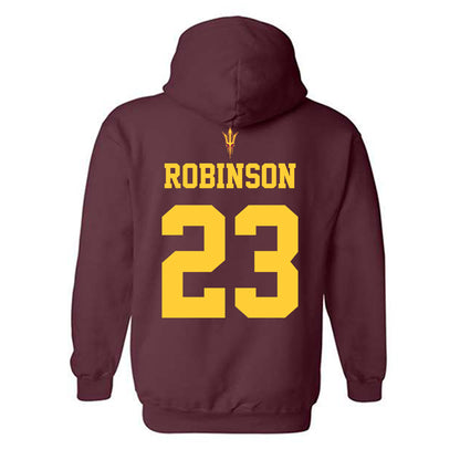 Arizona State - NCAA Football : Demarius Robinson - Generic Shersey Hooded Sweatshirt-1