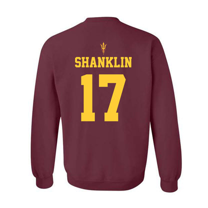 Arizona State - NCAA Football : Joshua Shanklin - Generic Shersey Crewneck Sweatshirt-1