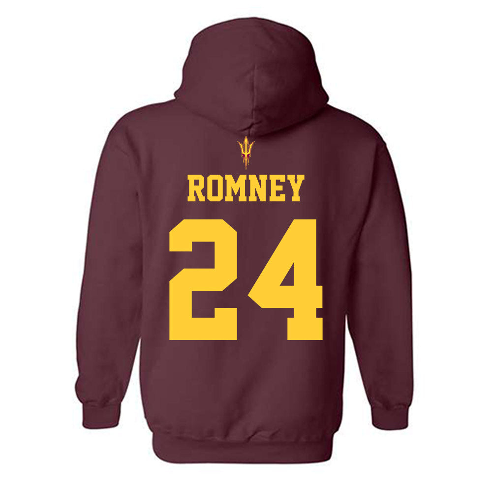 Arizona State - NCAA Football : Tate Romney - Generic Shersey Hooded Sweatshirt-1