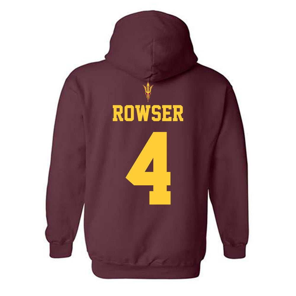 Arizona State - NCAA Football : Myles Rowser - Generic Shersey Hooded Sweatshirt-1