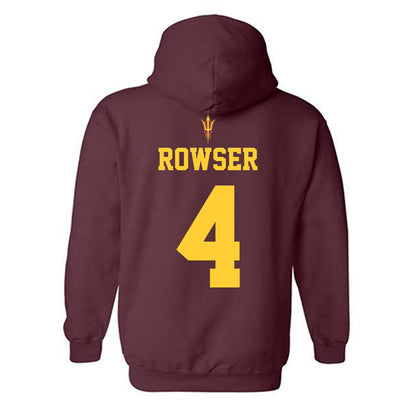 Arizona State - NCAA Football : Myles Rowser - Generic Shersey Hooded Sweatshirt-1