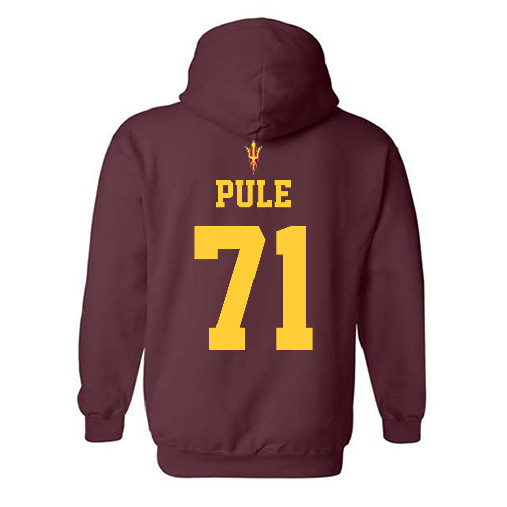 Arizona State - NCAA Football : Makua Pule - Generic Shersey Hooded Sweatshirt-1