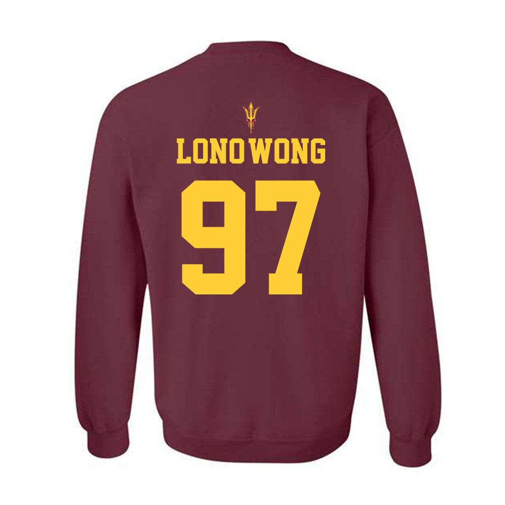 Arizona State - NCAA Football : Blazen Lono-Wong - Generic Shersey Crewneck Sweatshirt-1
