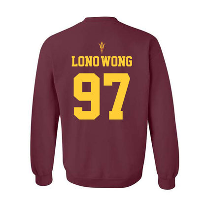 Arizona State - NCAA Football : Blazen Lono-Wong - Generic Shersey Crewneck Sweatshirt-1