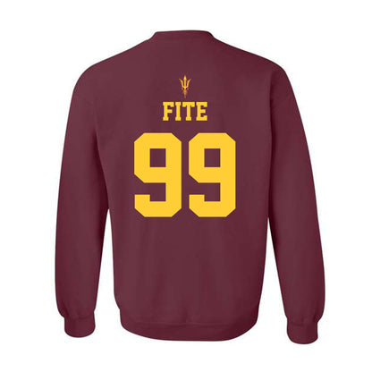 Arizona State - NCAA Football : CJ Fite - Generic Shersey Crewneck Sweatshirt-1