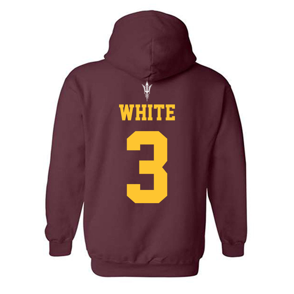 Arizona State - NCAA Football : Juliese White - Generic Shersey Hooded Sweatshirt-1