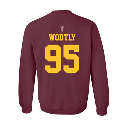 Arizona State - NCAA Football : Justin Wodtly - Generic Shersey Crewneck Sweatshirt-1