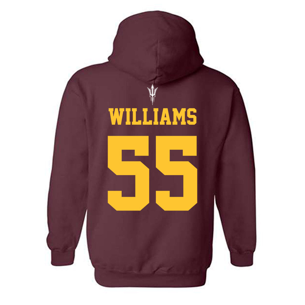 Arizona State - NCAA Football : Ramar Williams - Generic Shersey Hooded Sweatshirt-1
