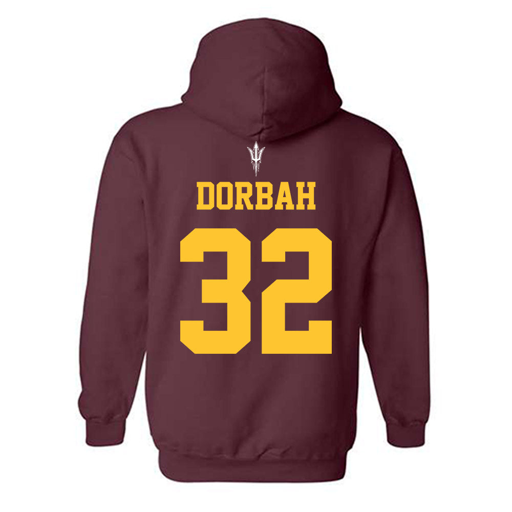 Arizona State - NCAA Football : Prince Dorbah - Generic Shersey Hooded Sweatshirt-1