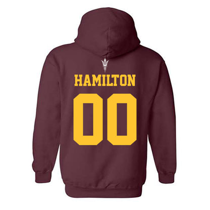 Arizona State - NCAA Football : Jaren Hamilton - Generic Shersey Hooded Sweatshirt-1