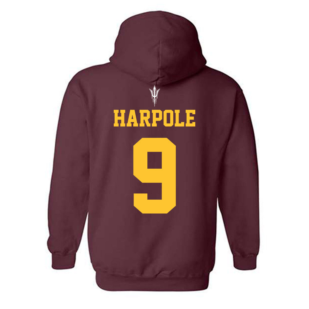 Arizona State - NCAA Football : Cameron Harpole - Generic Shersey Hooded Sweatshirt-1