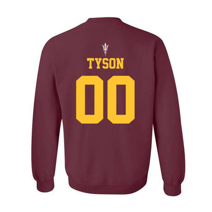 Arizona State - NCAA Football : Jordyn Tyson - Generic Shersey Crewneck Sweatshirt-1