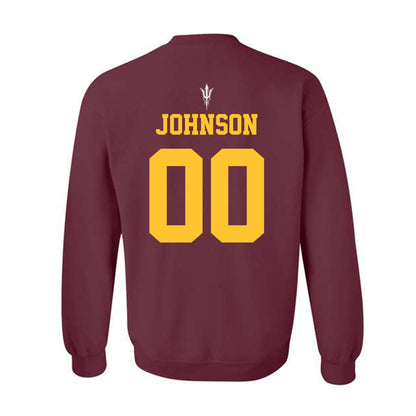 Arizona State - NCAA Football : Plas Johnson - Generic Shersey Crewneck Sweatshirt-1