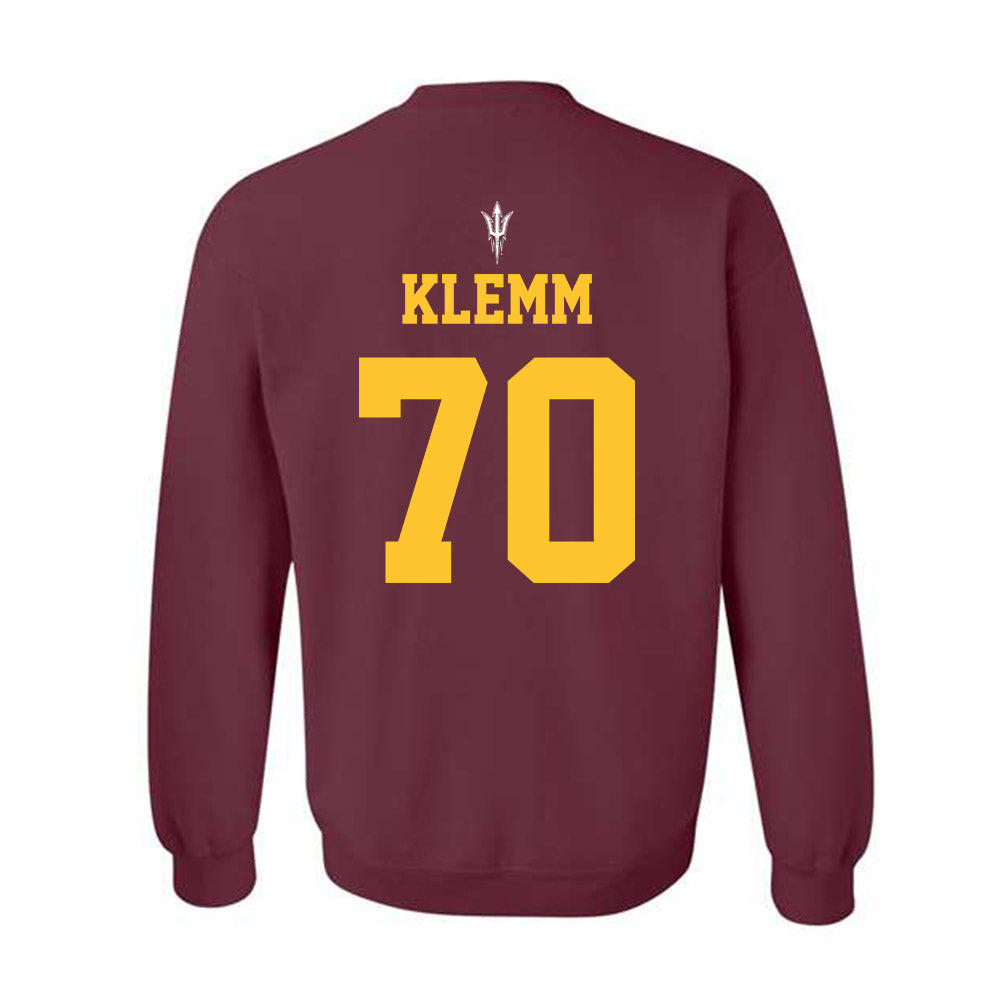 Arizona State - NCAA Football : Jalen Klemm - Generic Shersey Crewneck Sweatshirt-1