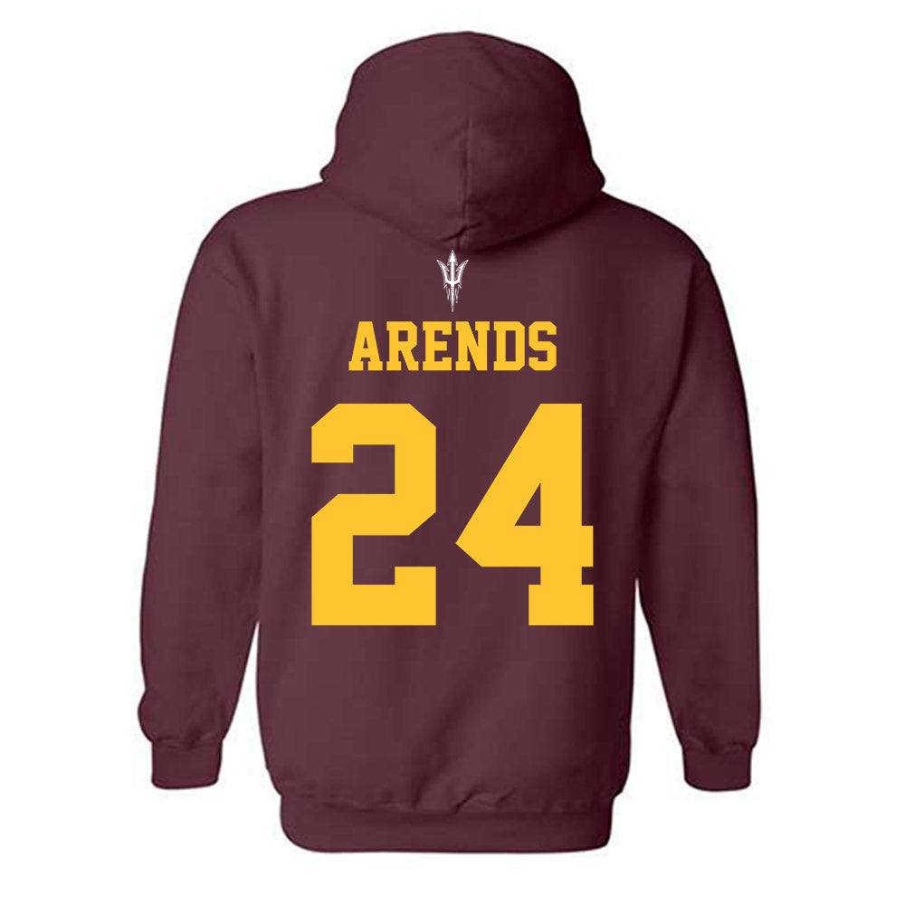 Arizona State - NCAA Football : Coleson Arends - Generic Shersey Hooded Sweatshirt-1