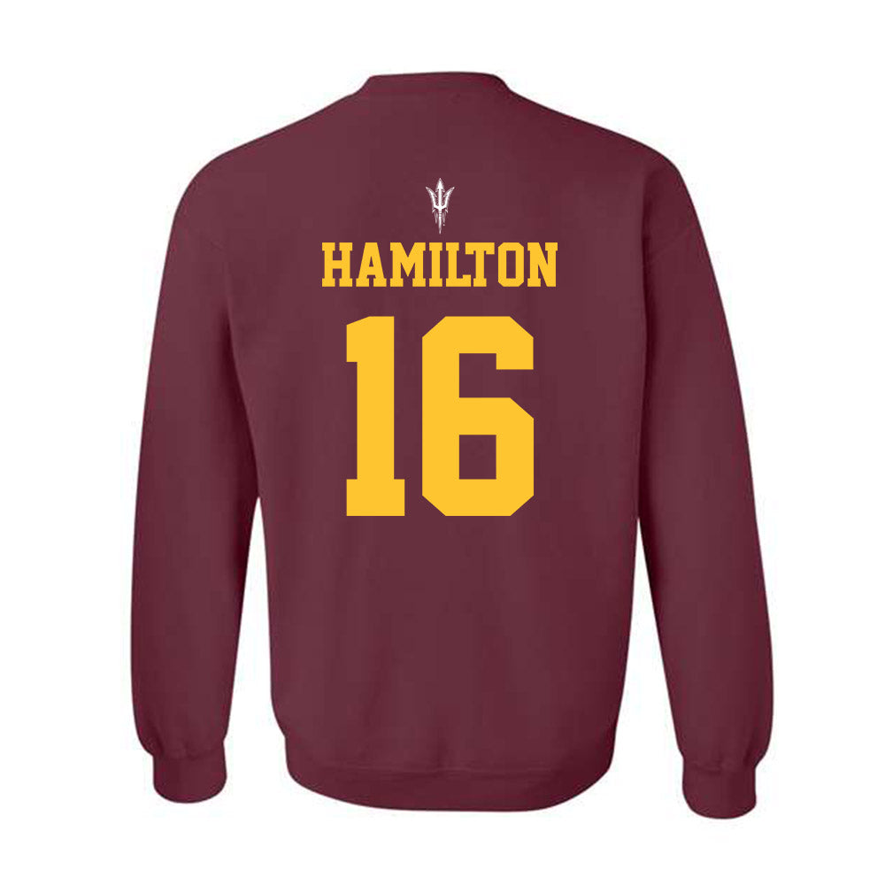 Arizona State - NCAA Football : Jaren Hamilton - Generic Shersey Crewneck Sweatshirt-1