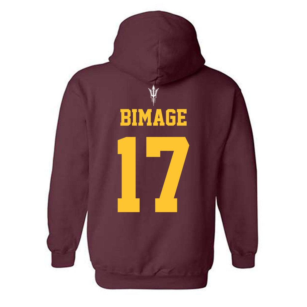 Arizona State - NCAA Football : Rodney Bimage - Generic Shersey Hooded Sweatshirt-1