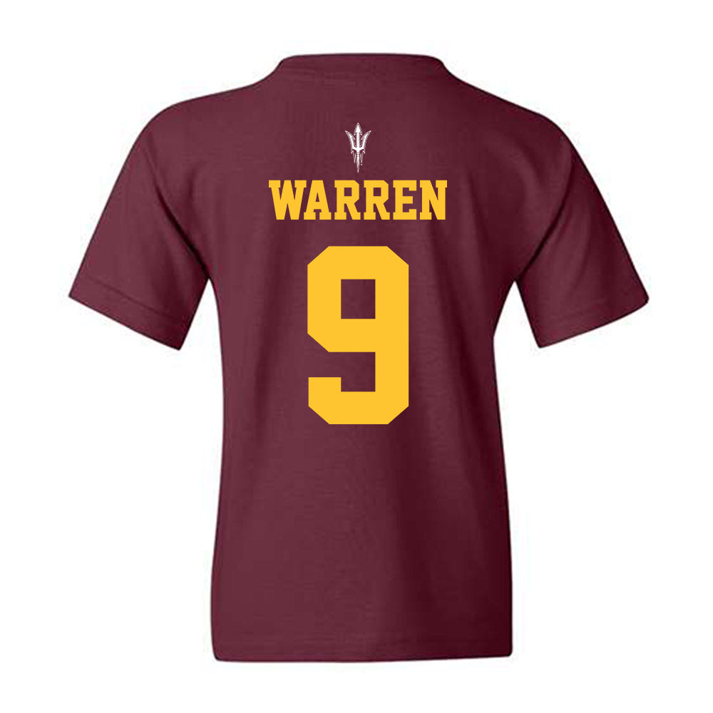Arizona State - NCAA Football : Montana Warren - Generic Shersey Youth T-Shirt-1