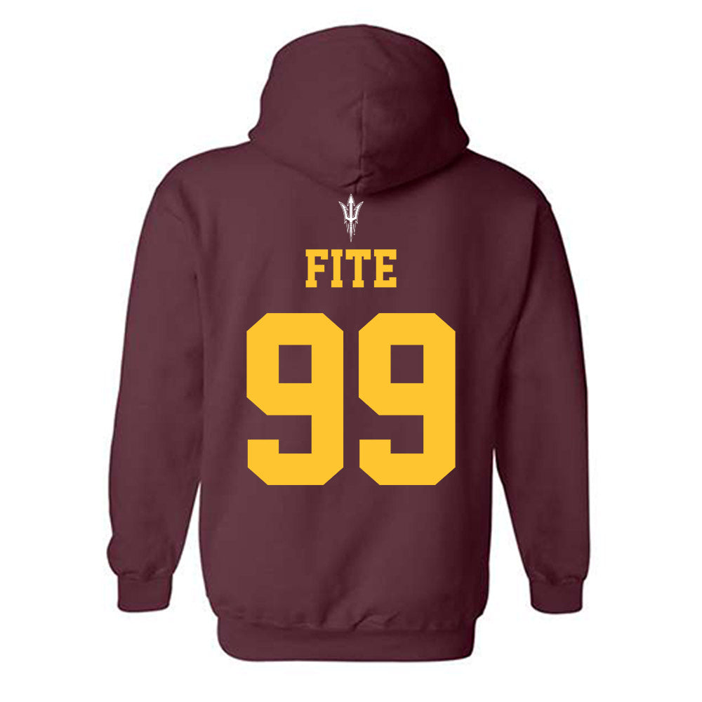 Arizona State - NCAA Football : Cullen Fite - Generic Shersey Hooded Sweatshirt-1