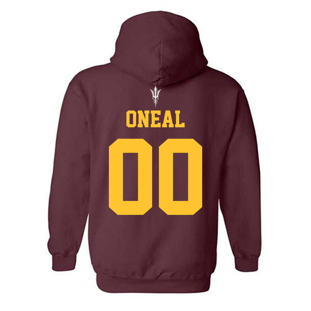 Arizona State - NCAA Football : Elijah ONeal - Generic Shersey Hooded Sweatshirt-1