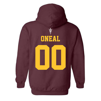 Arizona State - NCAA Football : Elijah ONeal - Generic Shersey Hooded Sweatshirt-1