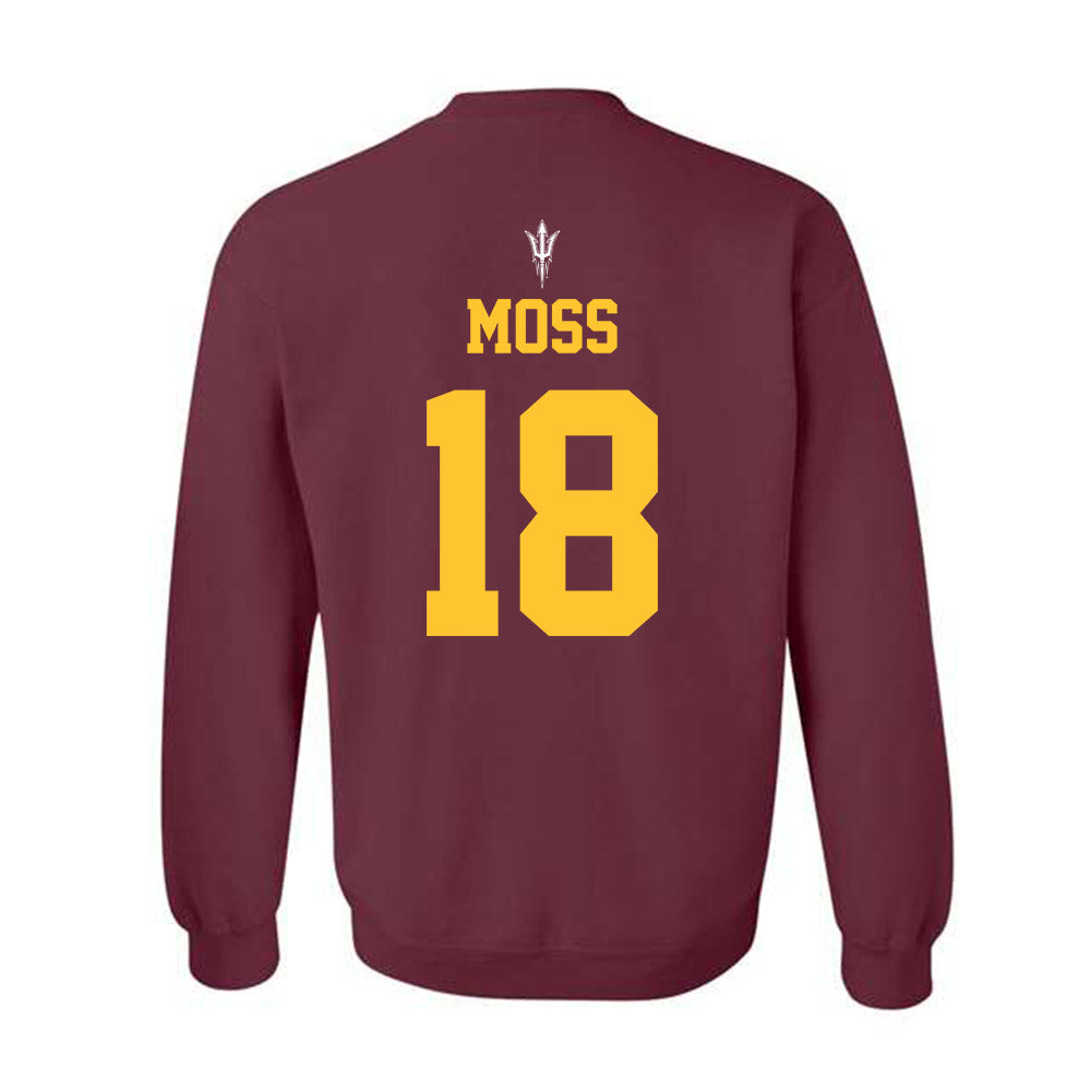Arizona State - NCAA Football : Jalen Moss - Generic Shersey Crewneck Sweatshirt-1