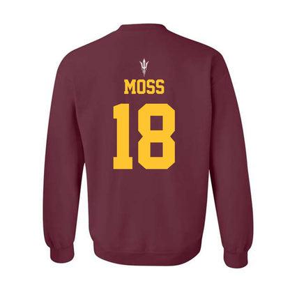 Arizona State - NCAA Football : Jalen Moss - Generic Shersey Crewneck Sweatshirt-1