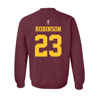 Arizona State - NCAA Football : Demarius Robinson - Generic Shersey Crewneck Sweatshirt-1