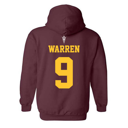 Arizona State - NCAA Football : Montana Warren - Generic Shersey Hooded Sweatshirt-1