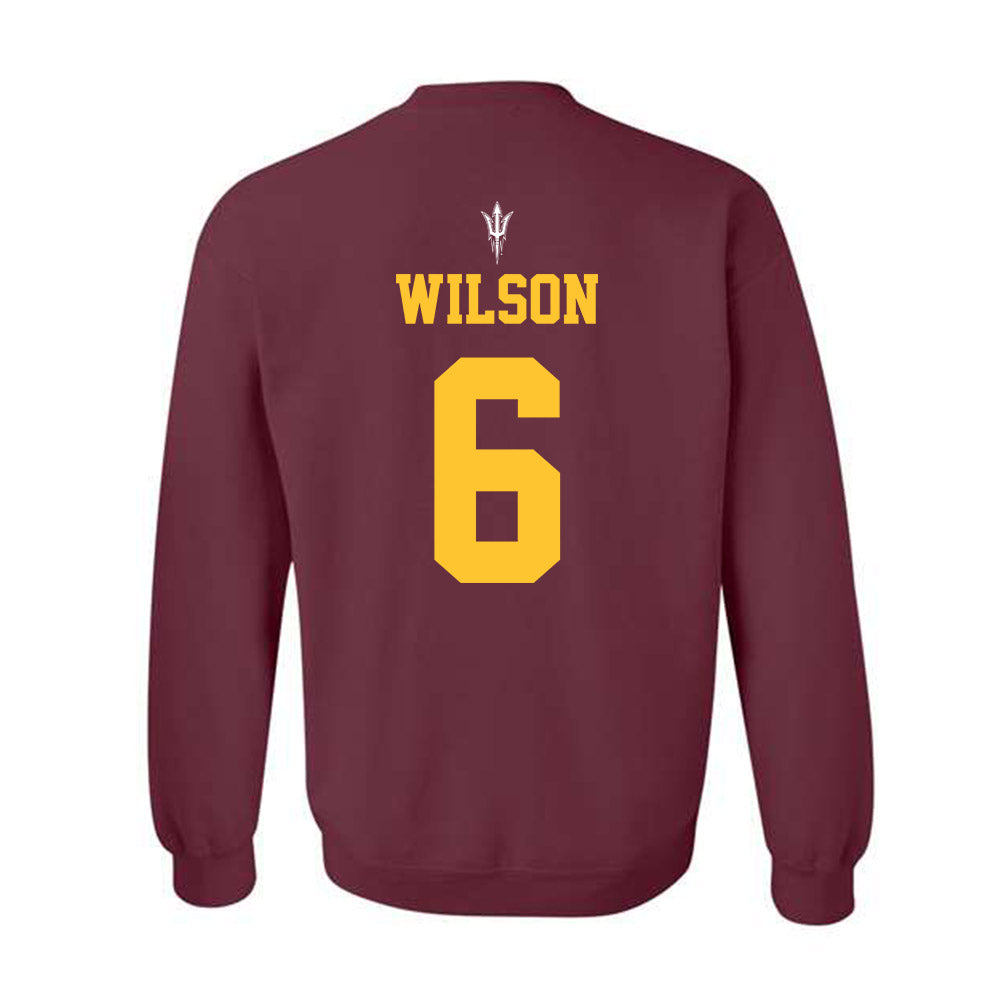 Arizona State - NCAA Football : Adrian Wilson - Generic Shersey Crewneck Sweatshirt-1