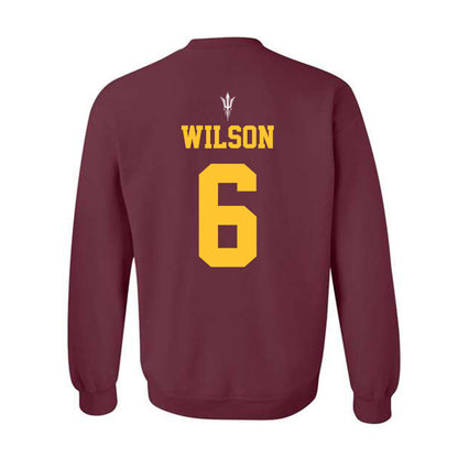 Arizona State - NCAA Football : Adrian Wilson - Generic Shersey Crewneck Sweatshirt-1
