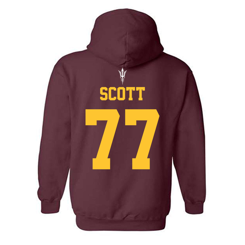 Arizona State - NCAA Football : Kyle Scott - Generic Shersey Hooded Sweatshirt-1