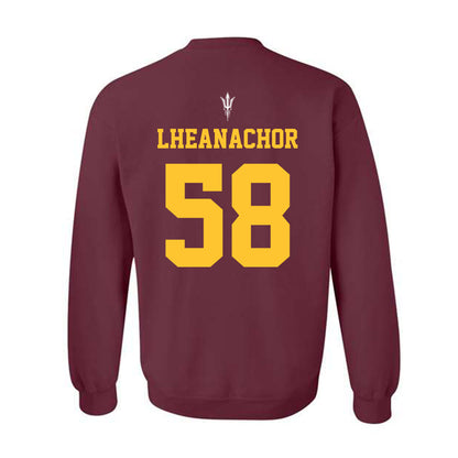 Arizona State - NCAA Football : Maxwell Lheanachor - Generic Shersey Crewneck Sweatshirt-1