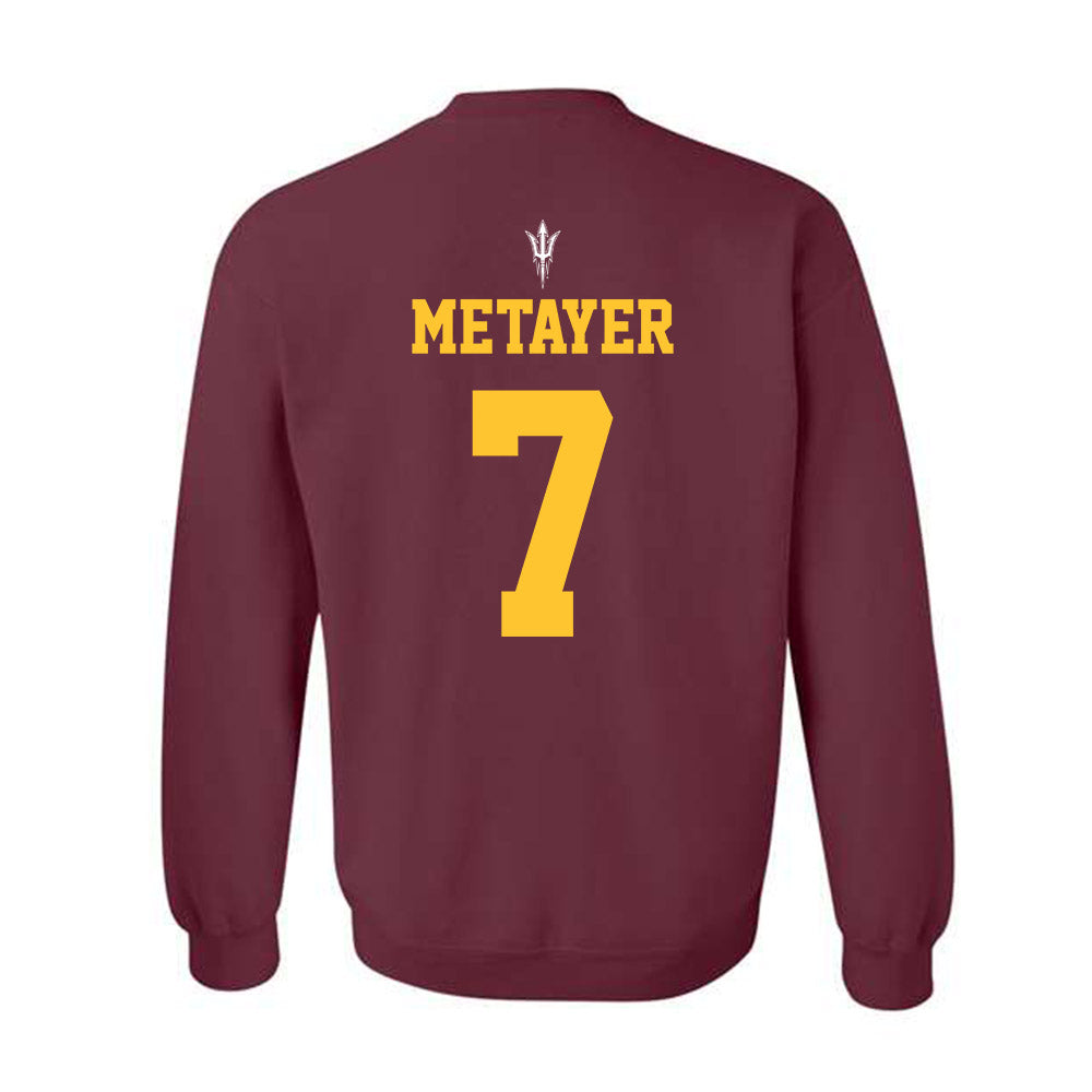 Arizona State - NCAA Football : Chamon Metayer - Generic Shersey Crewneck Sweatshirt-1