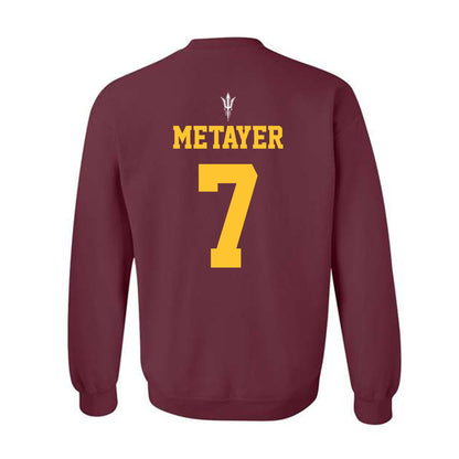 Arizona State - NCAA Football : Chamon Metayer - Generic Shersey Crewneck Sweatshirt-1