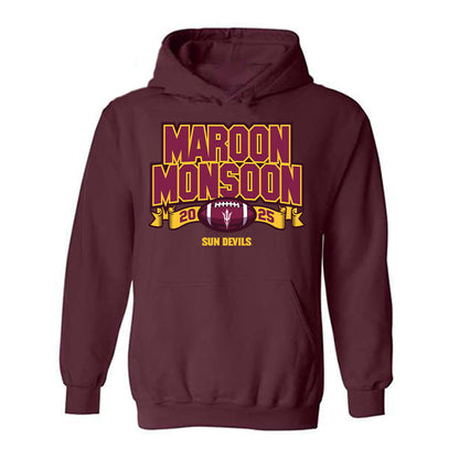 Arizona State - NCAA Football : Plas Johnson - Generic Shersey Hooded Sweatshirt-0