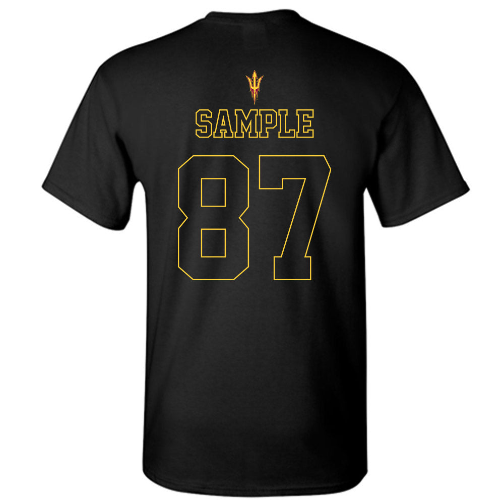 Arizona State - NCAA Football : Zechariah Sample - Blackout Classic Shersey T-Shirt-1