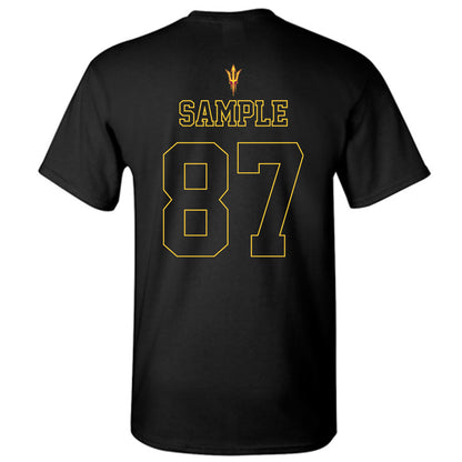 Arizona State - NCAA Football : Zechariah Sample - Blackout Classic Shersey T-Shirt-1