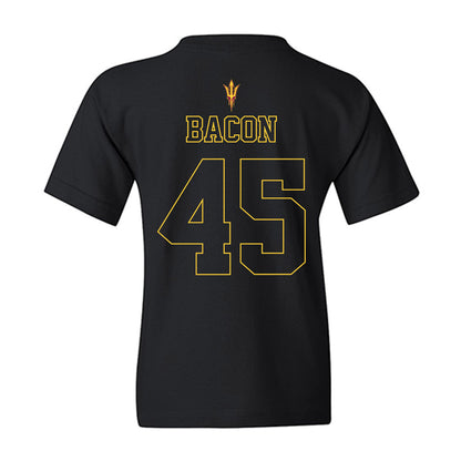 Arizona State - NCAA Football : Tristan Bacon - Blackout Classic Shersey Youth T-Shirt-1