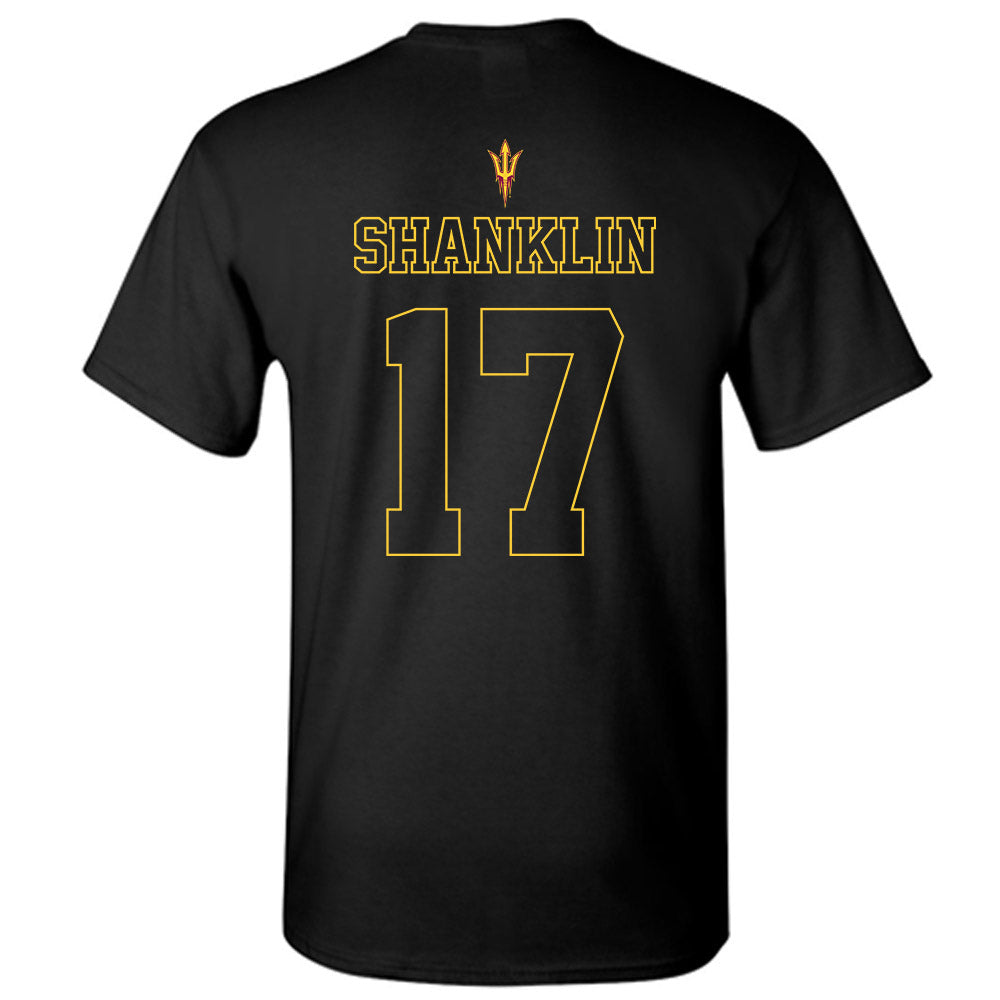Arizona State - NCAA Football : Joshua Shanklin - Blackout Classic Shersey T-Shirt-1