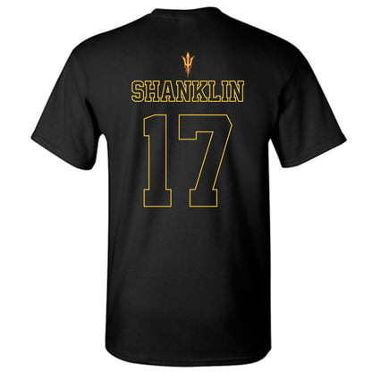 Arizona State - NCAA Football : Joshua Shanklin - Blackout Classic Shersey T-Shirt-1