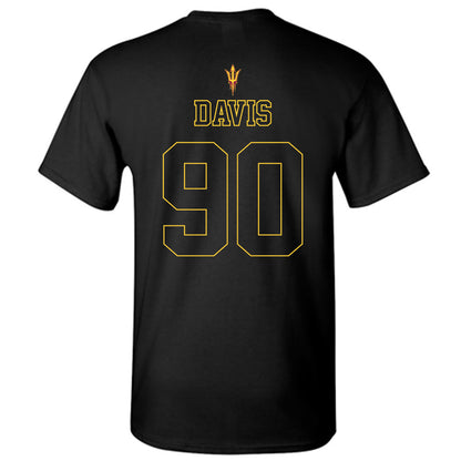 Arizona State - NCAA Football : Cade Davis - Blackout Classic Shersey T-Shirt-1