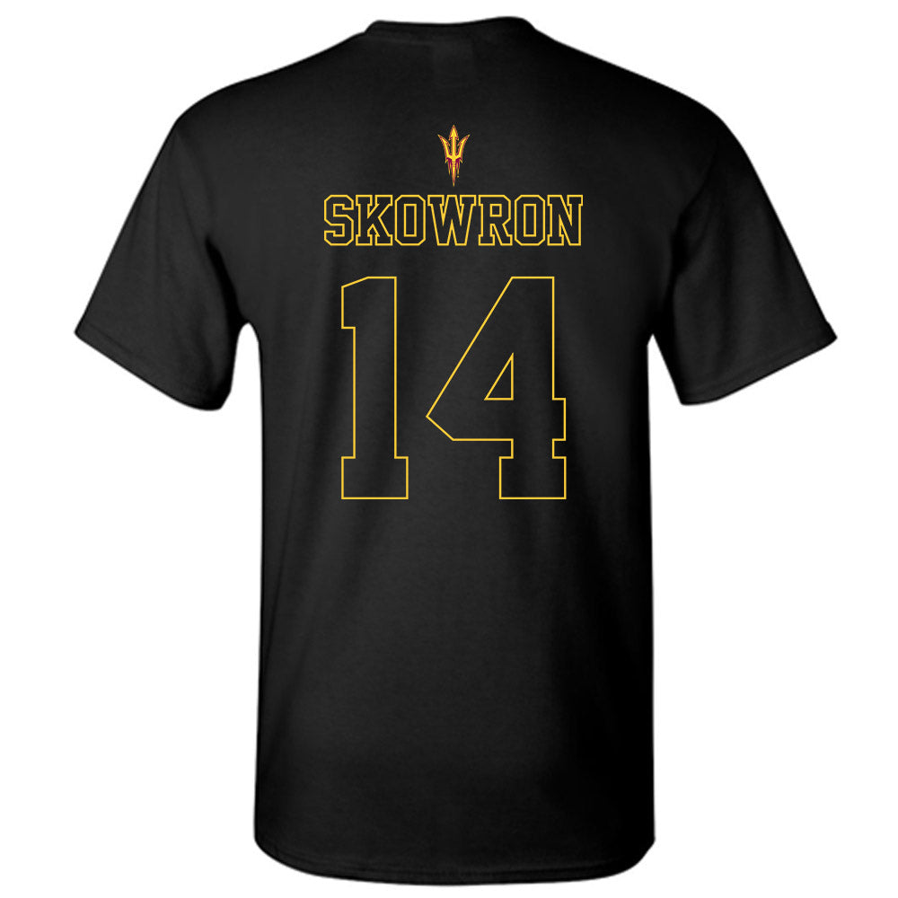 Arizona State - NCAA Football : Xavier Skowron - Blackout Classic Shersey T-Shirt-1