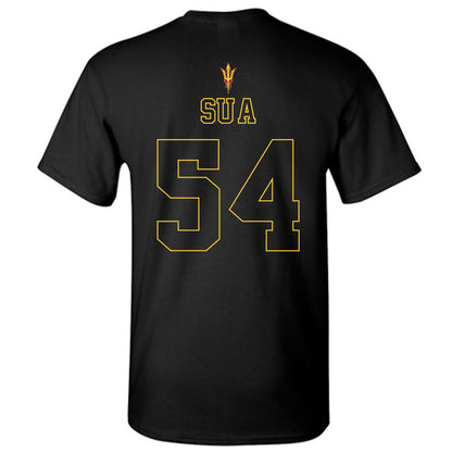 Arizona State - NCAA Football : Joey Su'a - Blackout Classic Shersey T-Shirt-1