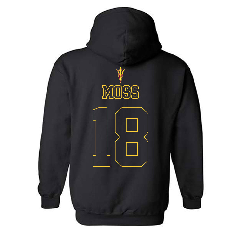 Arizona State - NCAA Football : Jalen Moss - Blackout Classic Shersey Hooded Sweatshirt-1