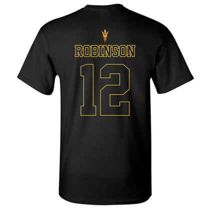 Arizona State - NCAA Football : Javan Robinson - Blackout Classic Shersey T-Shirt-1
